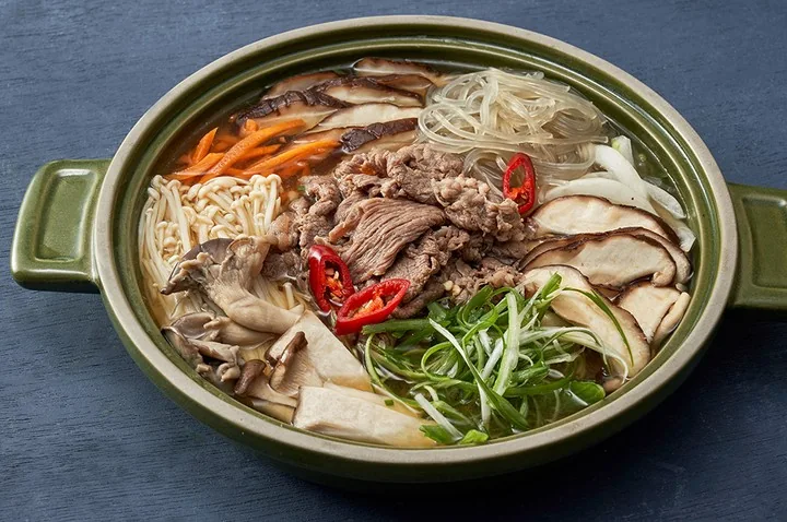 소고기 버섯전골