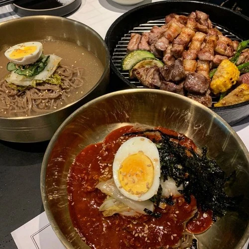 삼겹살·냉면 한상